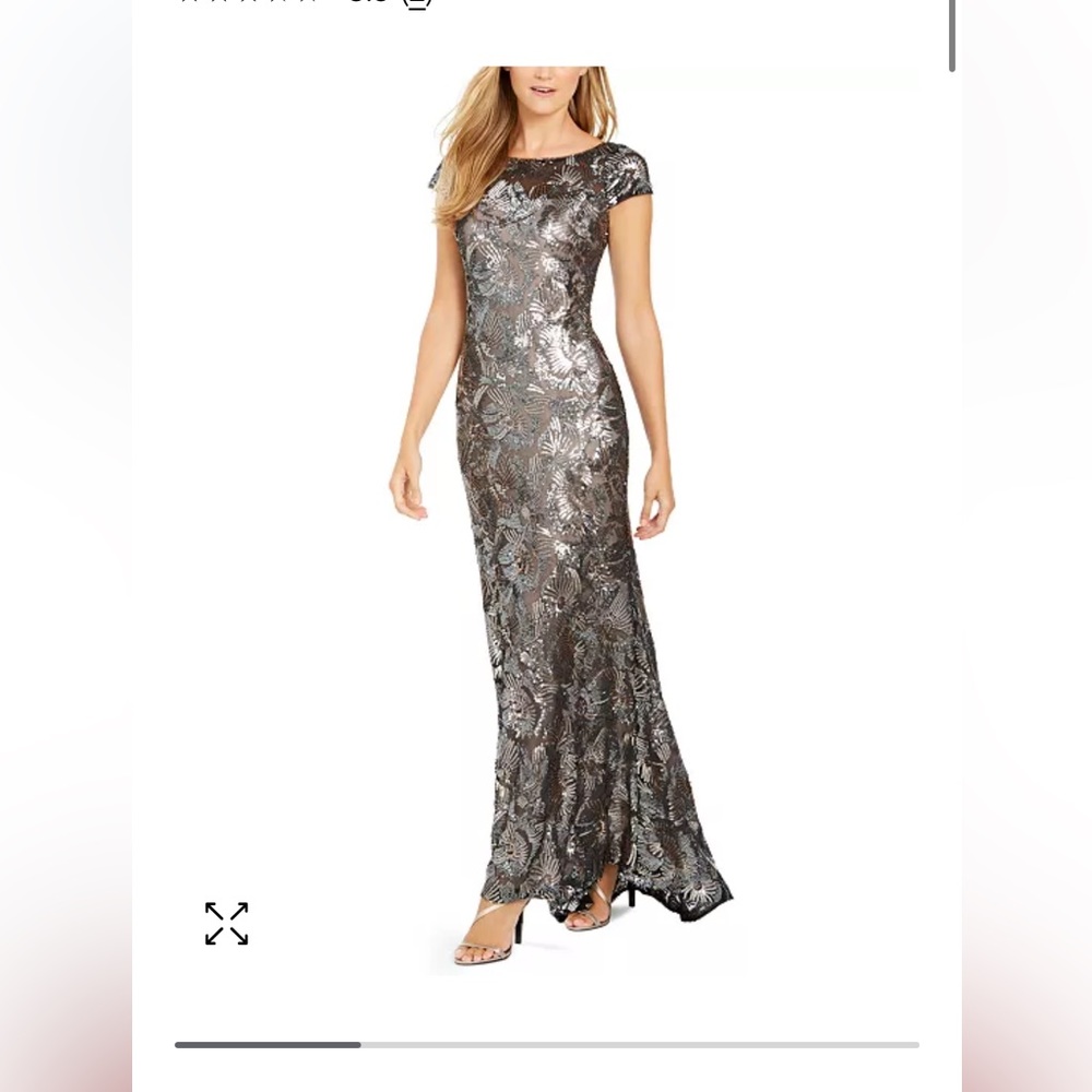 NWT! Calvin Klein sequined gown